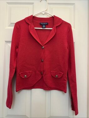 Evan Picone pink Button-Front cardigan